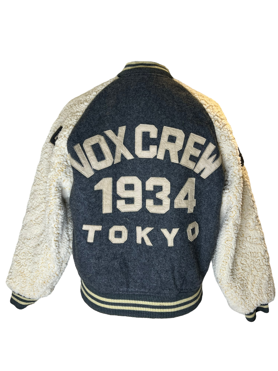 Grey Vox Crew Varsity Jacket