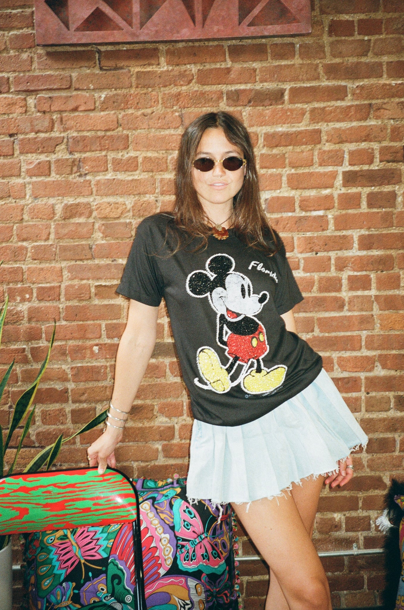 Vintage Mickey Mouse Beaded Top
