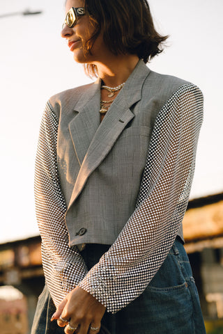 Dior Tweed Crop Joey Blazer