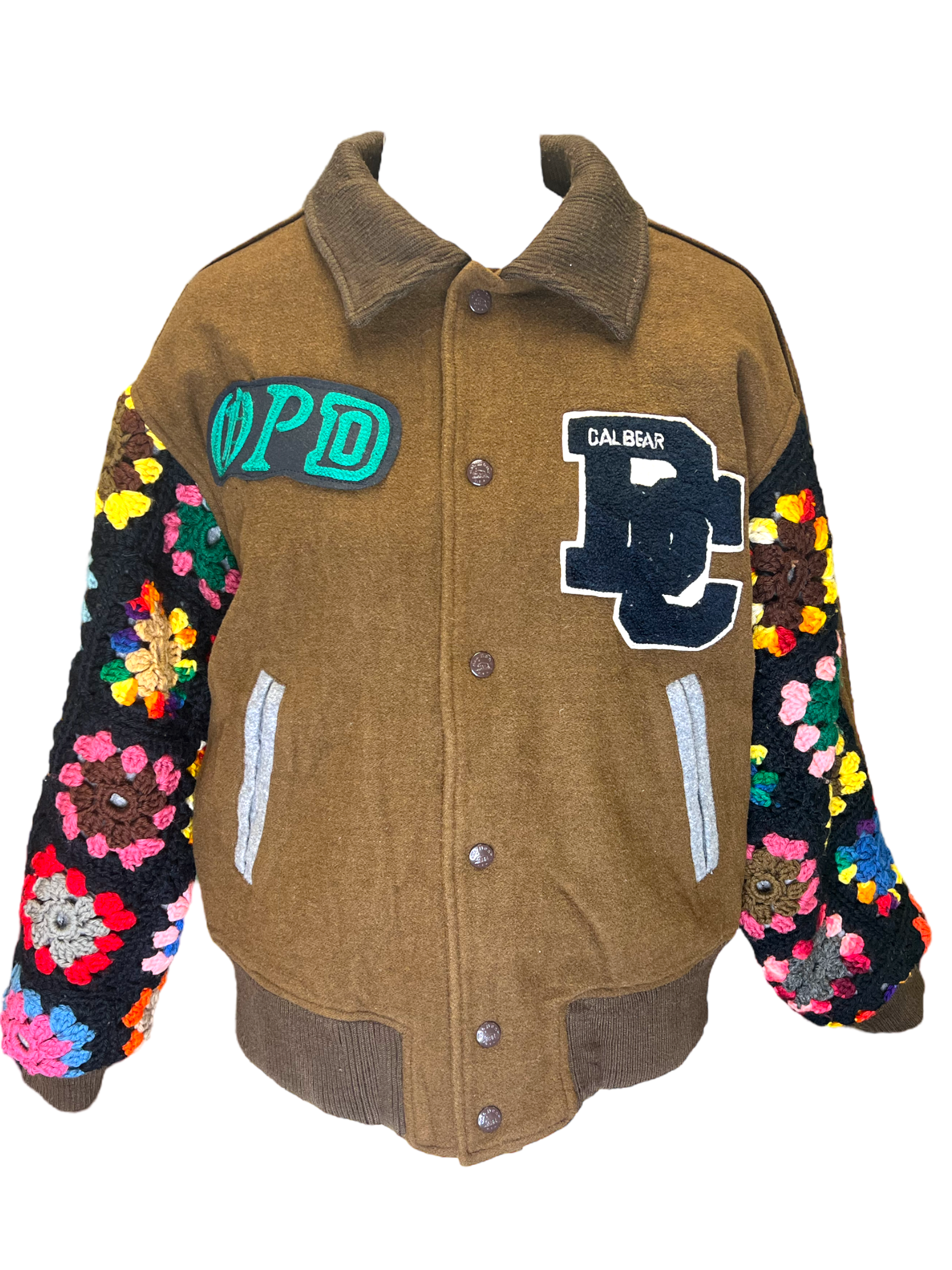 Brown Cal Bear Varsity Jacket OPDNY
