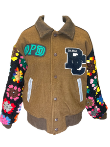 Brown Cal Bear Varsity Jacket
