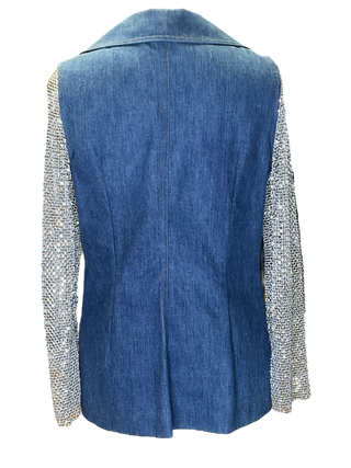 Denim Chainmail Blazer