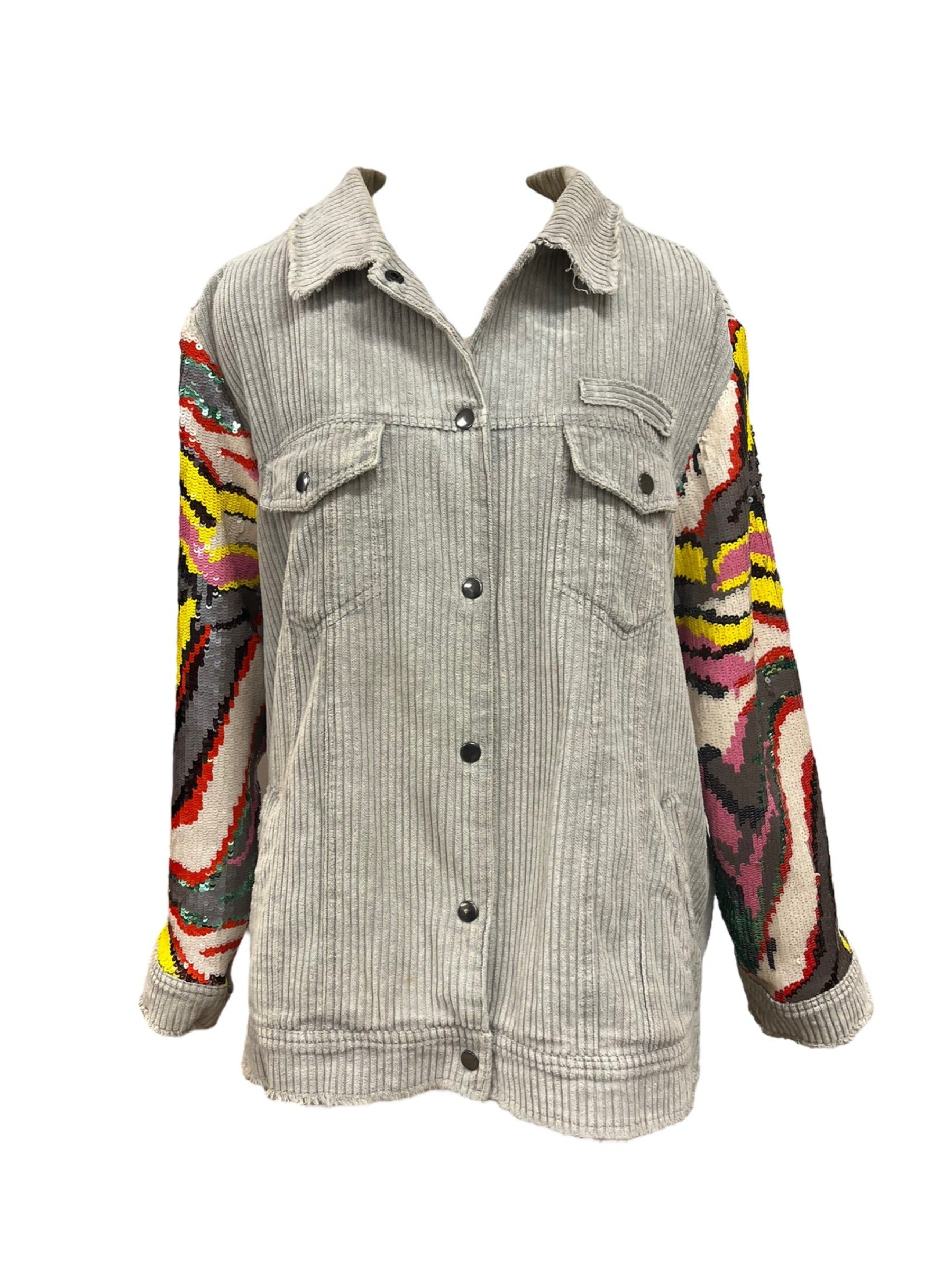 Corduroy Sequin Jacket