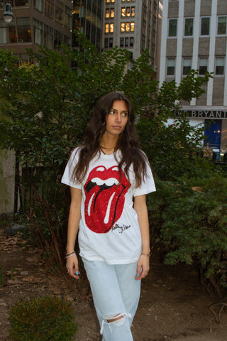 Rolling Stones Beaded Top