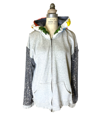 Grey FunFun Zip Hoodie