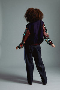 Navy Harvard Varsity Jacket