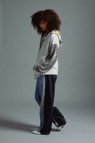 Grey FunFun Zip Hoodie