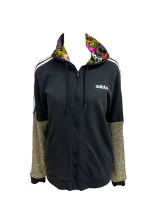 Adidas Floral Hooded Zip Jacket