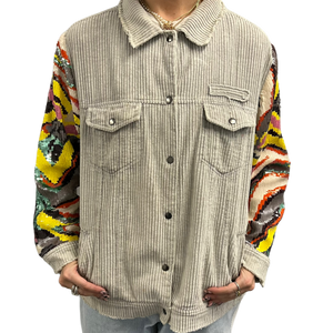 Corduroy Sequin Jacket