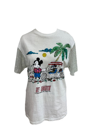 Mickey St Barths Crystal Tee
