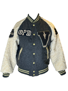 Grey Vox Crew Varsity Jacket