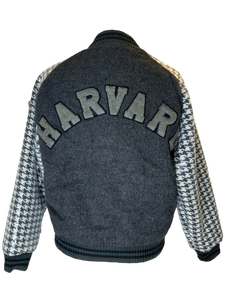 Grey Harvard Varsity Jacket